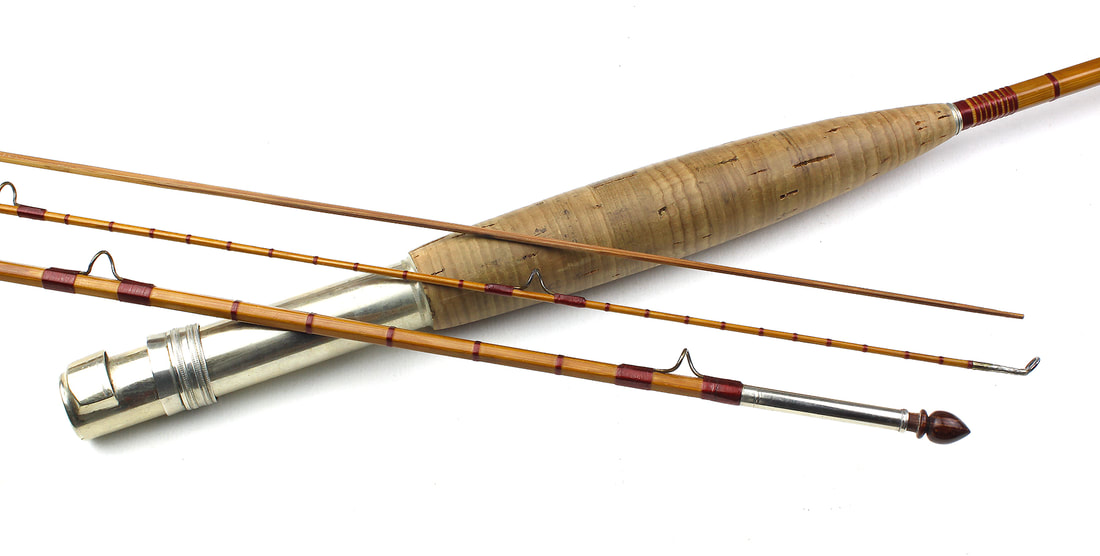 Vintage Fly Fishing Rod w peerless Aluminum travel case Rod needs repair